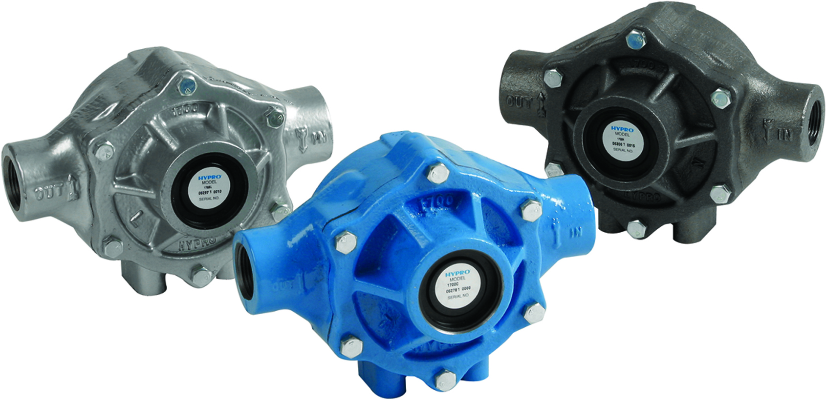 Hypro 1700 Series - 5 Roller, Cast Iron, Ni-Resist or Silver Series XL Roller Pumps