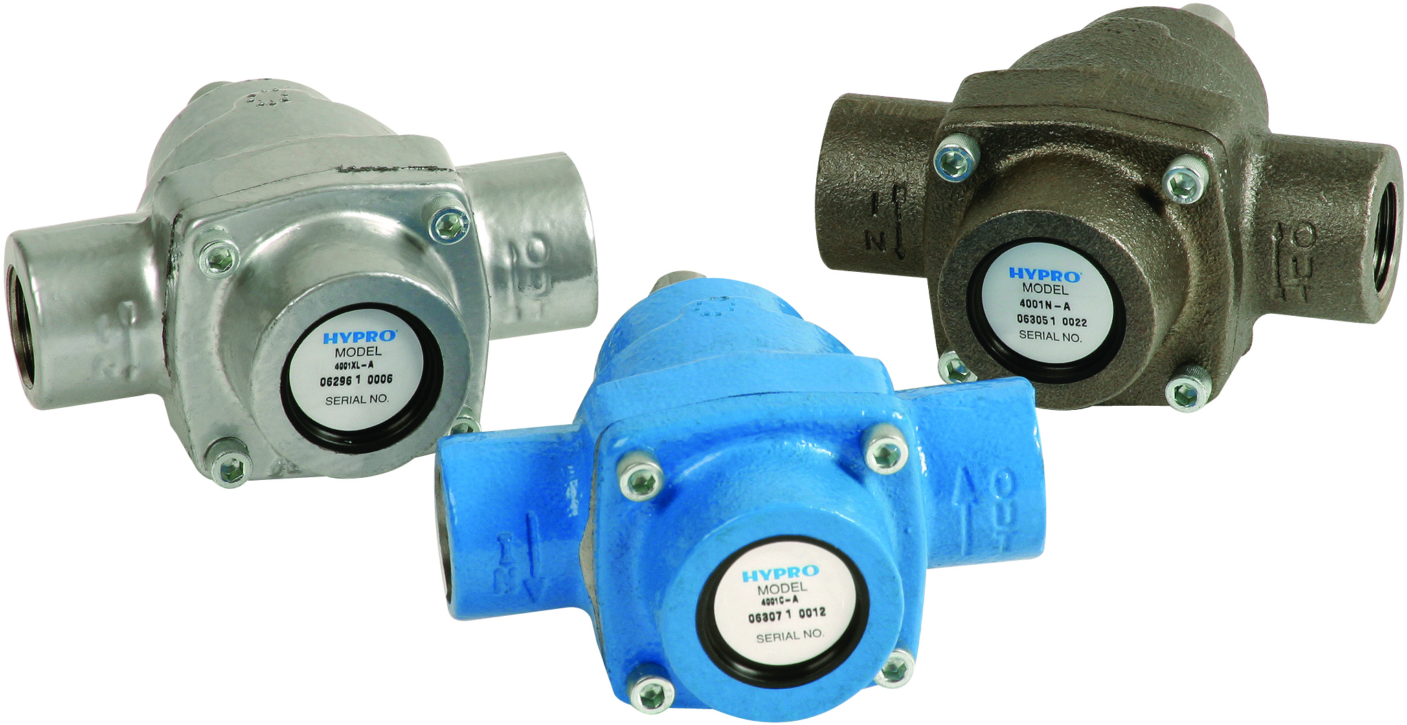 Hypro 4001 & 4101 Series - 4 Roller, Cast Iron, Ni-Resist or Silver Series XL Roller Pumps