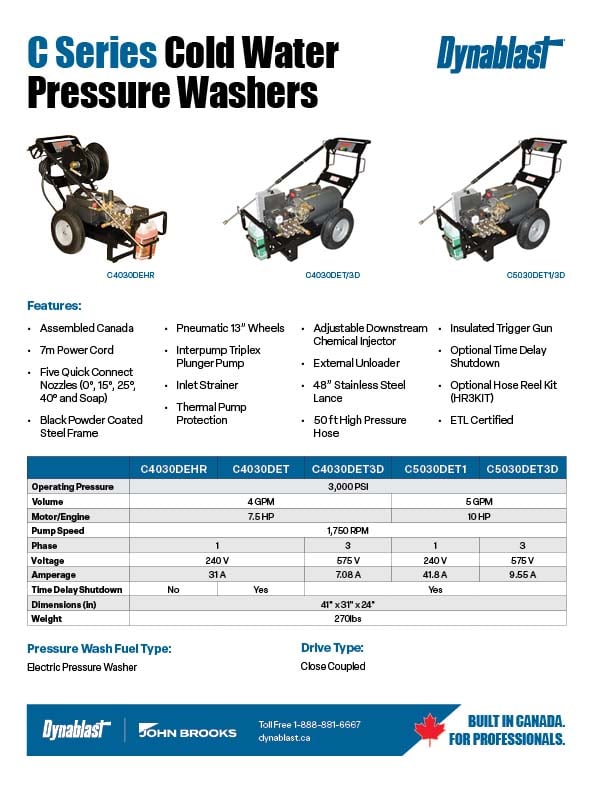 Dynablast C Series Spec