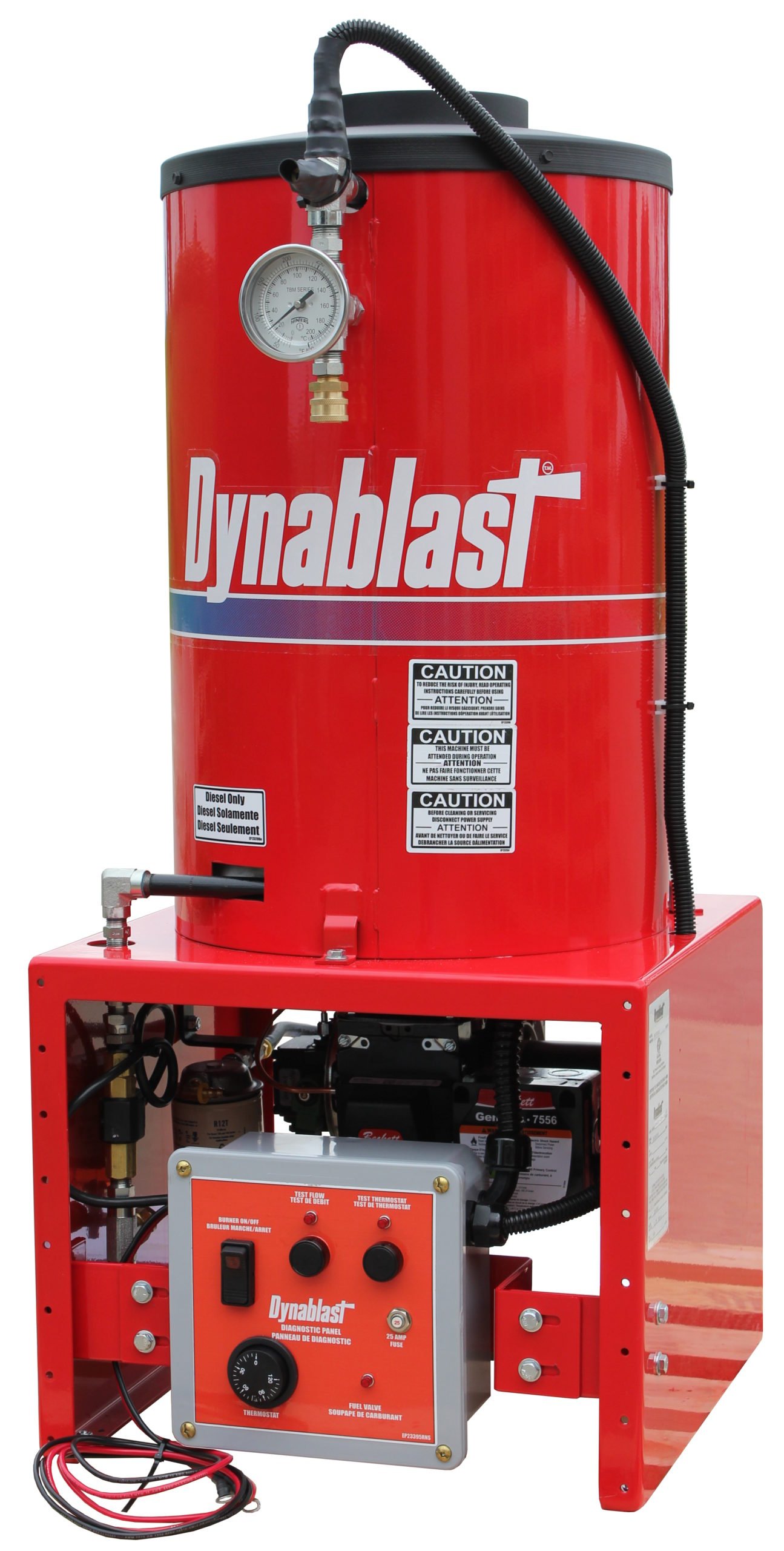 Dynablast HV300FLS-12VRED Hydrovac Hot Water Heater