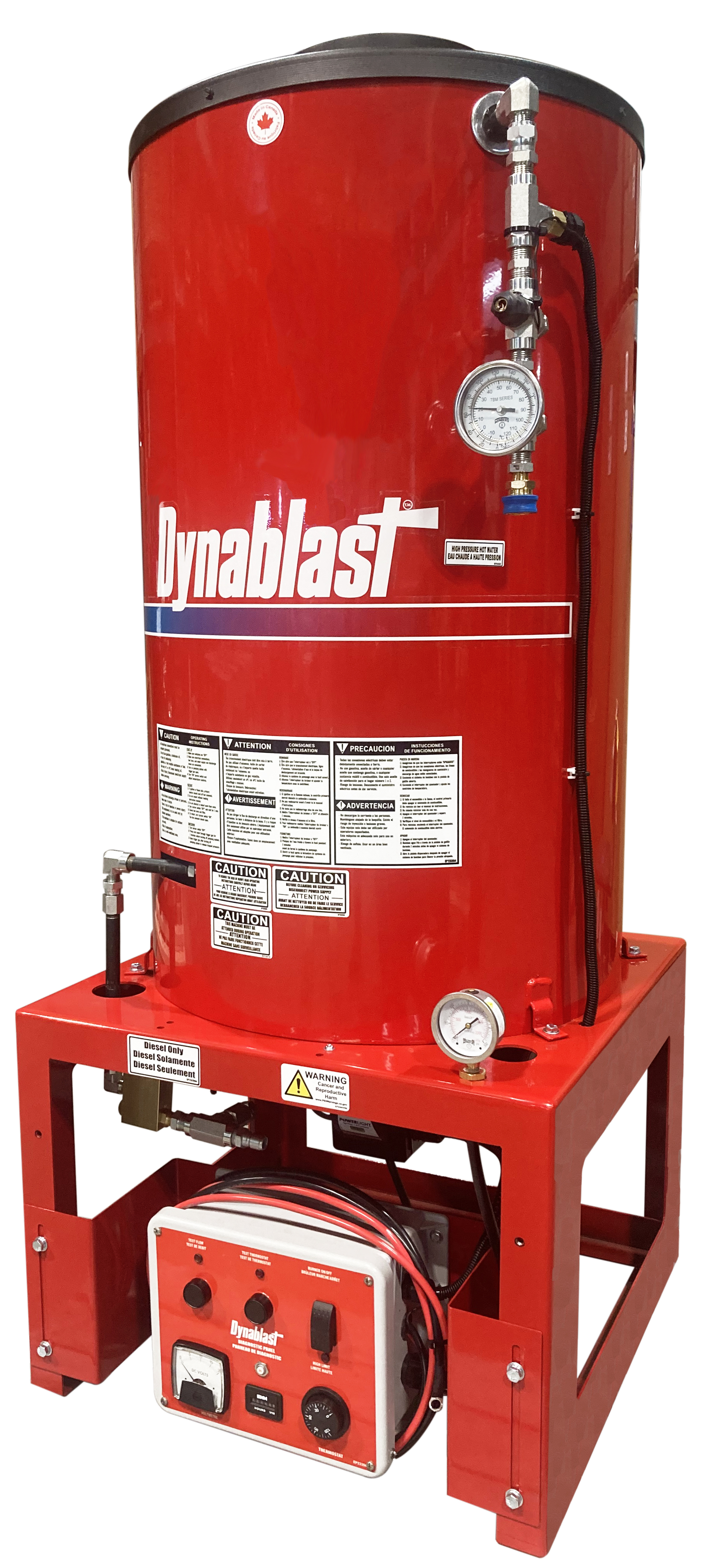 Dynablast HV590FLS-12V Hydrovac Hot Water Heater