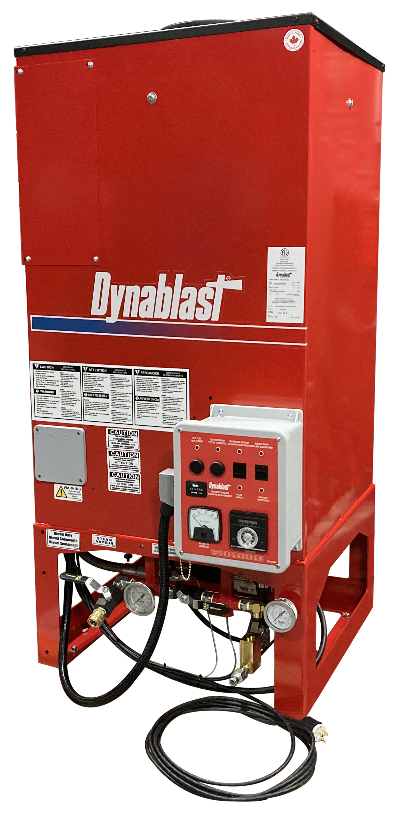 Dynablast HV900F Hydrovac Hot Water and Steam Heater