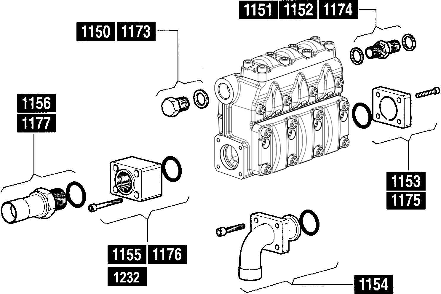 Pratissoli MW | MF and MWN | MWNR Series Pump Connection Kit