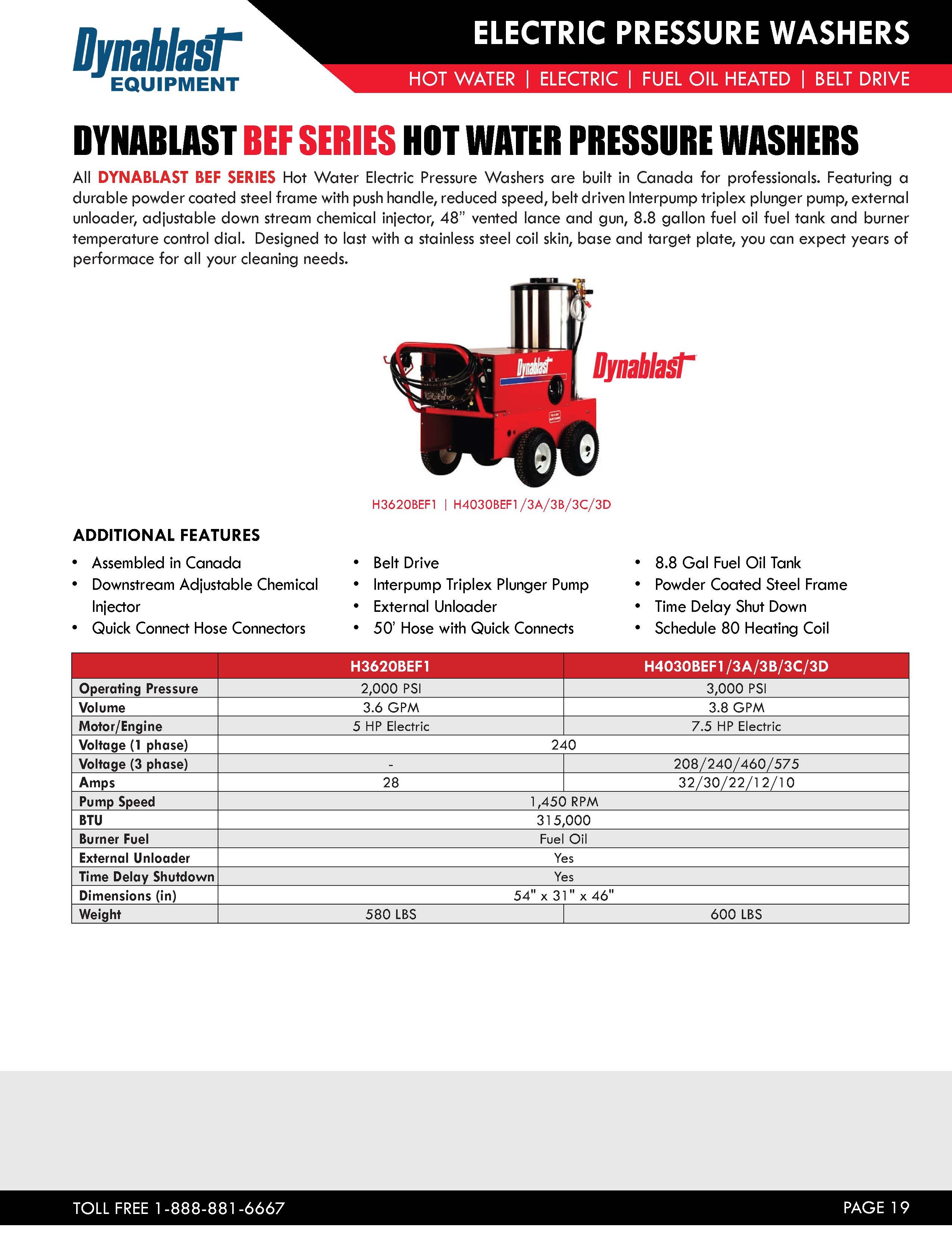 Dynablast BEF Series Spec