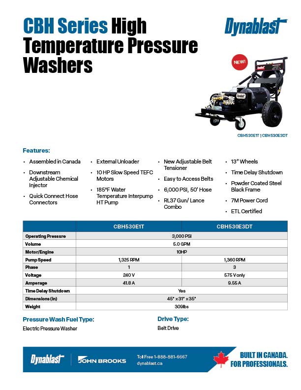 Dynablast CBH Series Spec