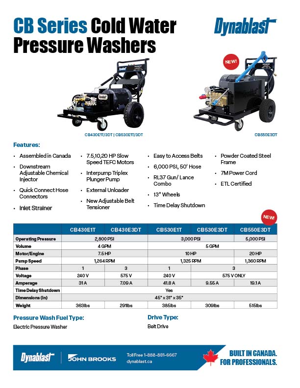 Dynablast CB Series Spec
