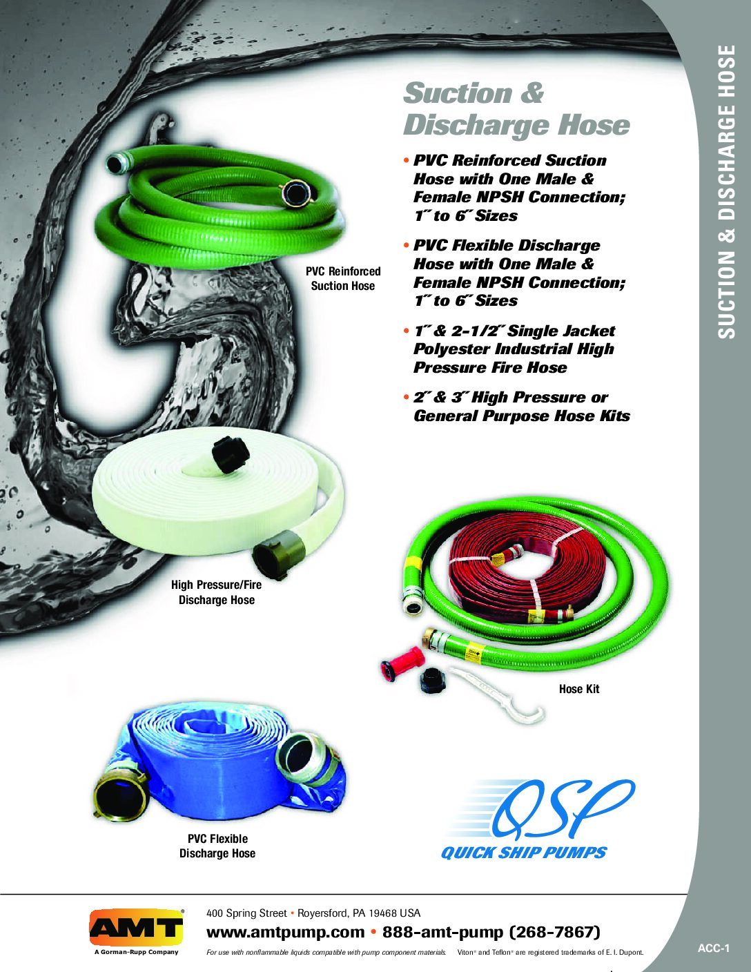 AMT Suction & Discharge Hose