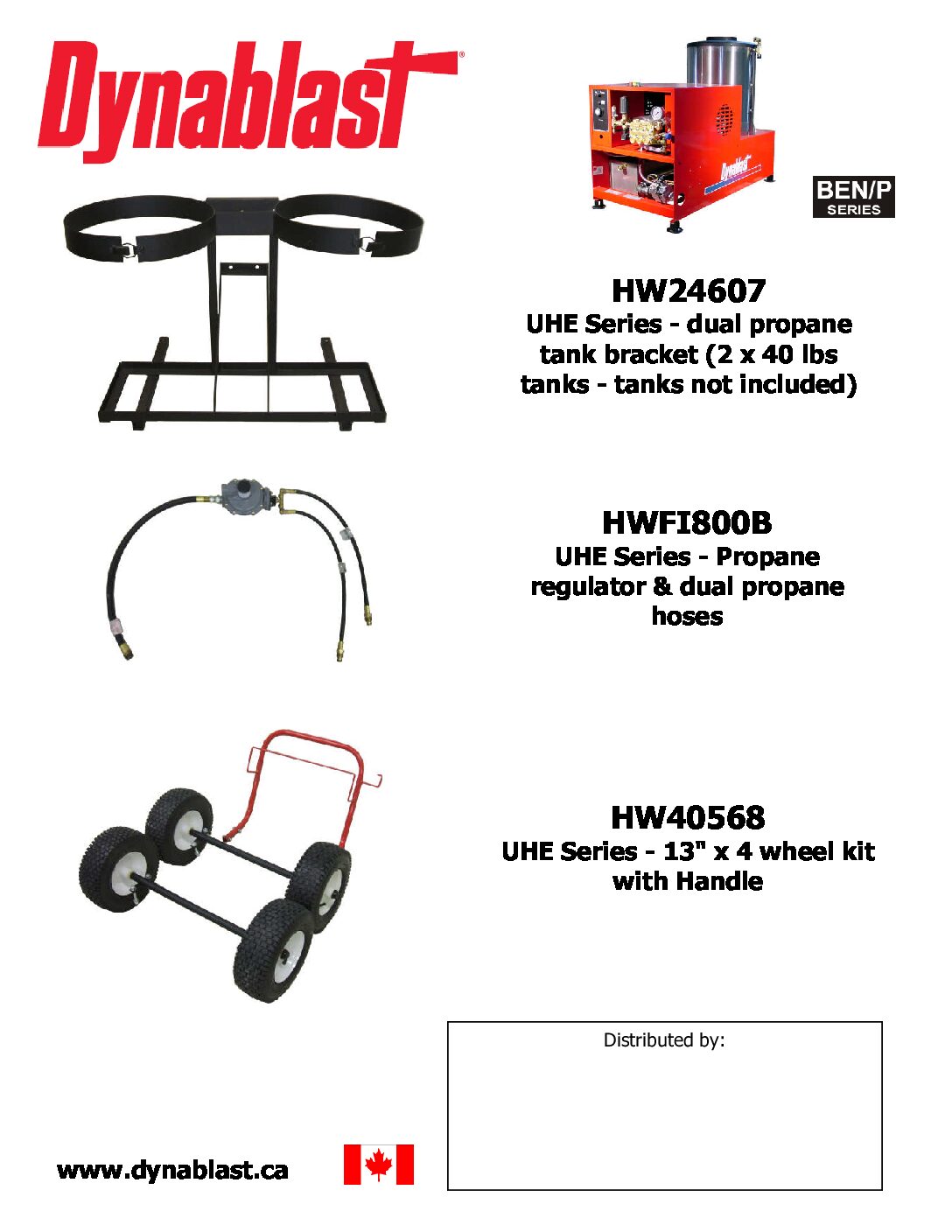 Dynablast HW40568 UHE Series Wheel Kits Product Sheet