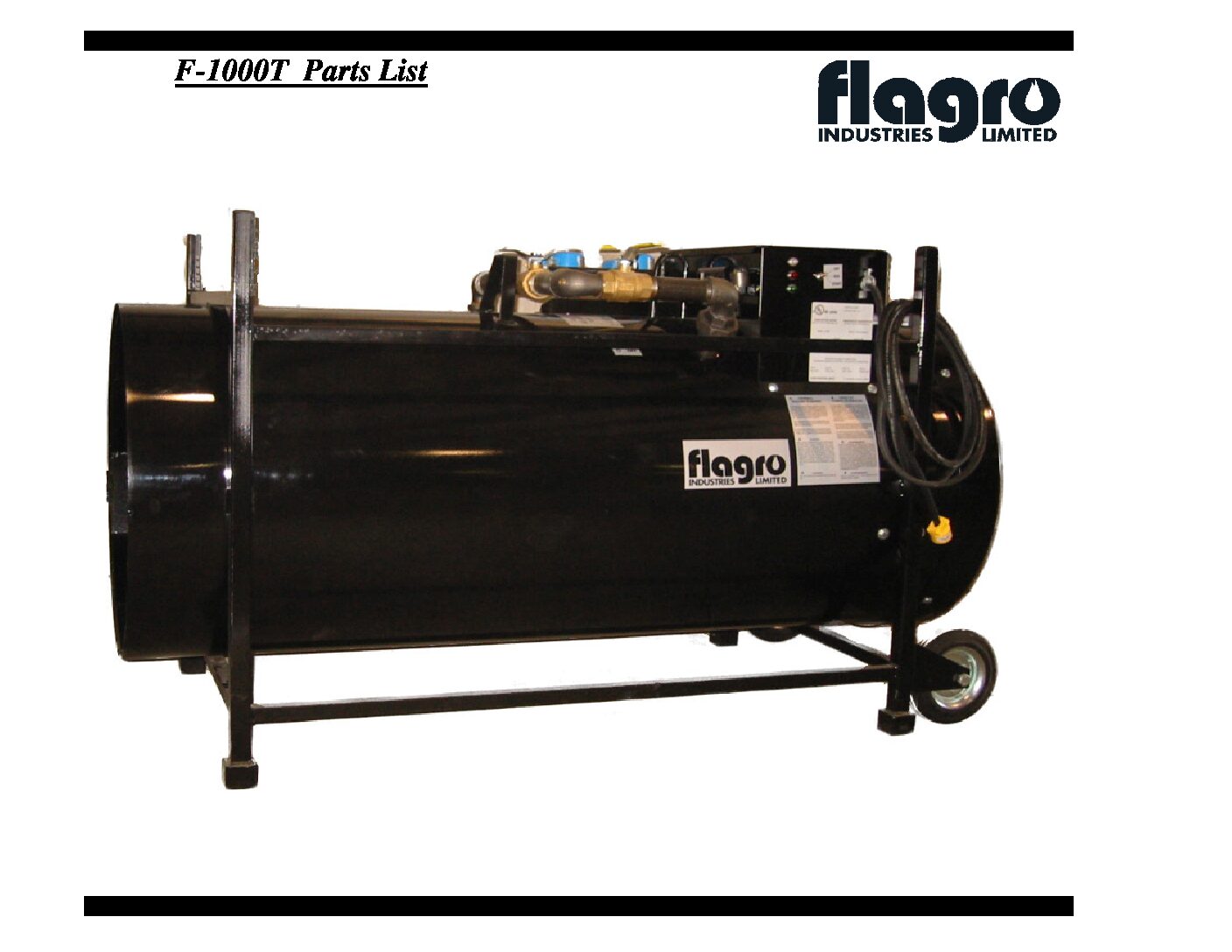 Flagro FLF1000T Parts List