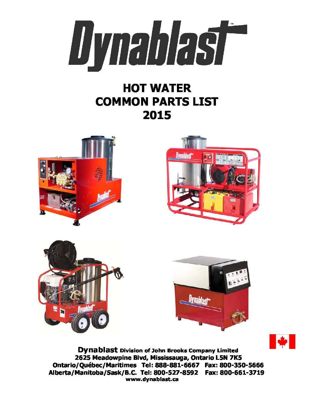 Dynablast Hot Water Parts List