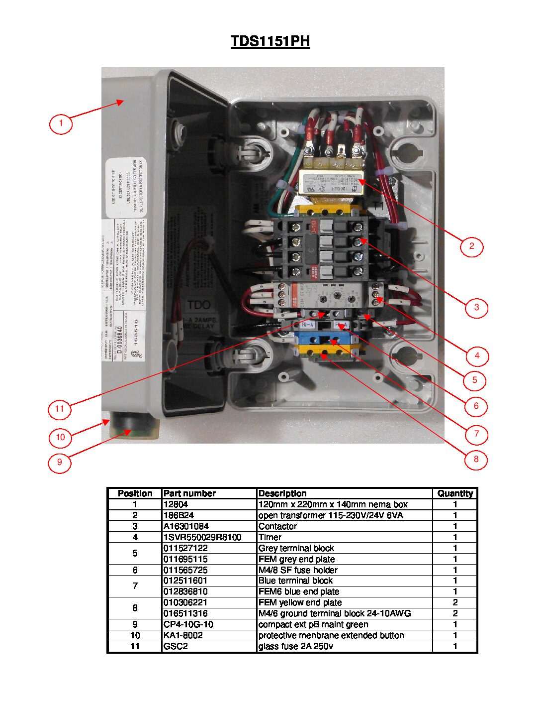 Time Delay Box Parts