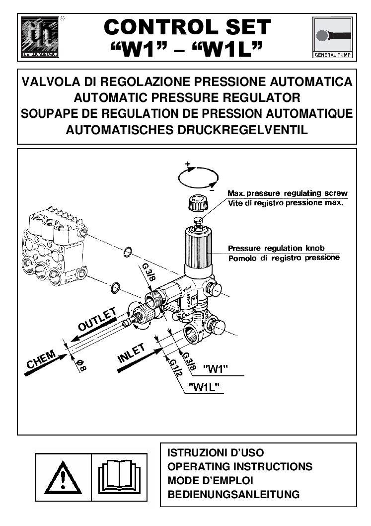 Interpump W11 Unloader User manual