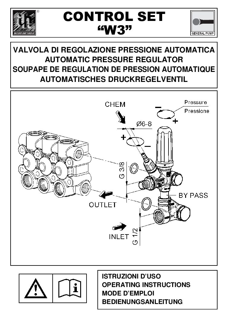 Interpump W31 Unloader User manual