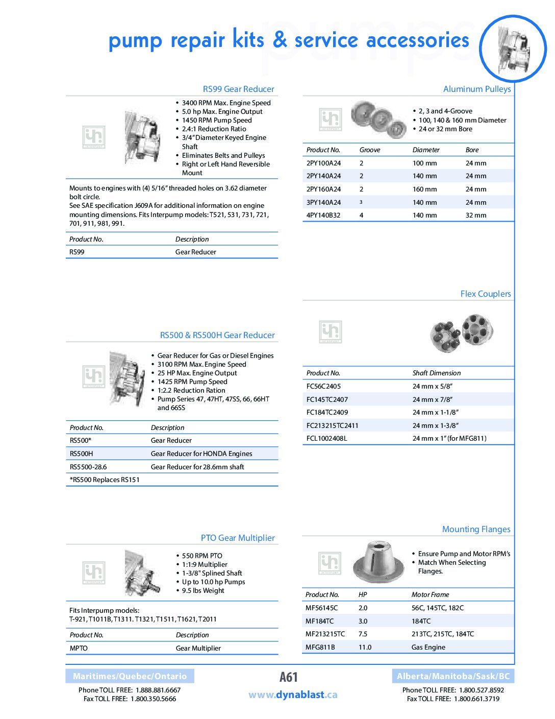 Pump Repair Kits & Service Accessories