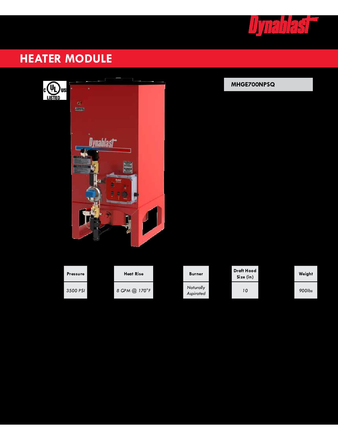 Spec Sheet - English