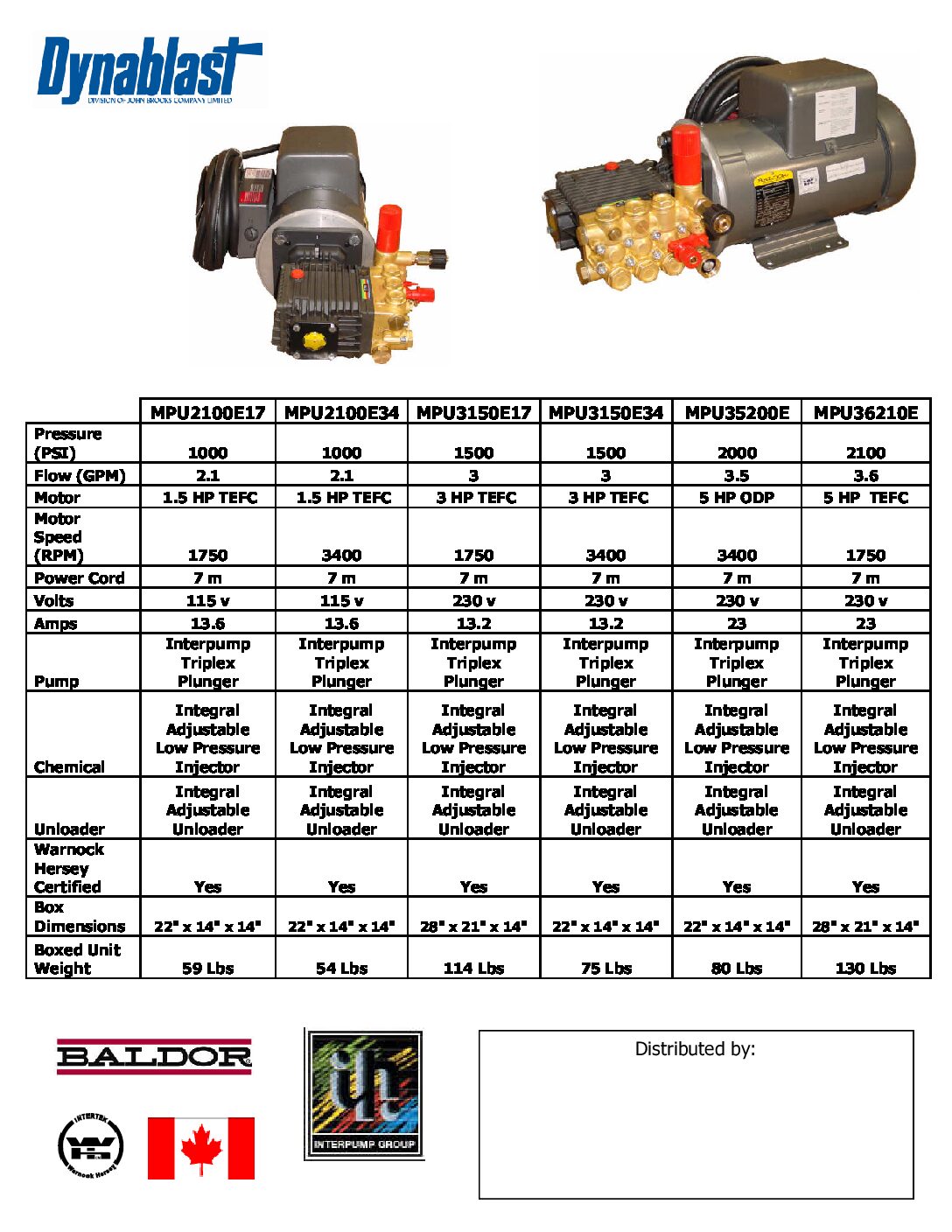 Kodiak MPU2100E17 English Brochure