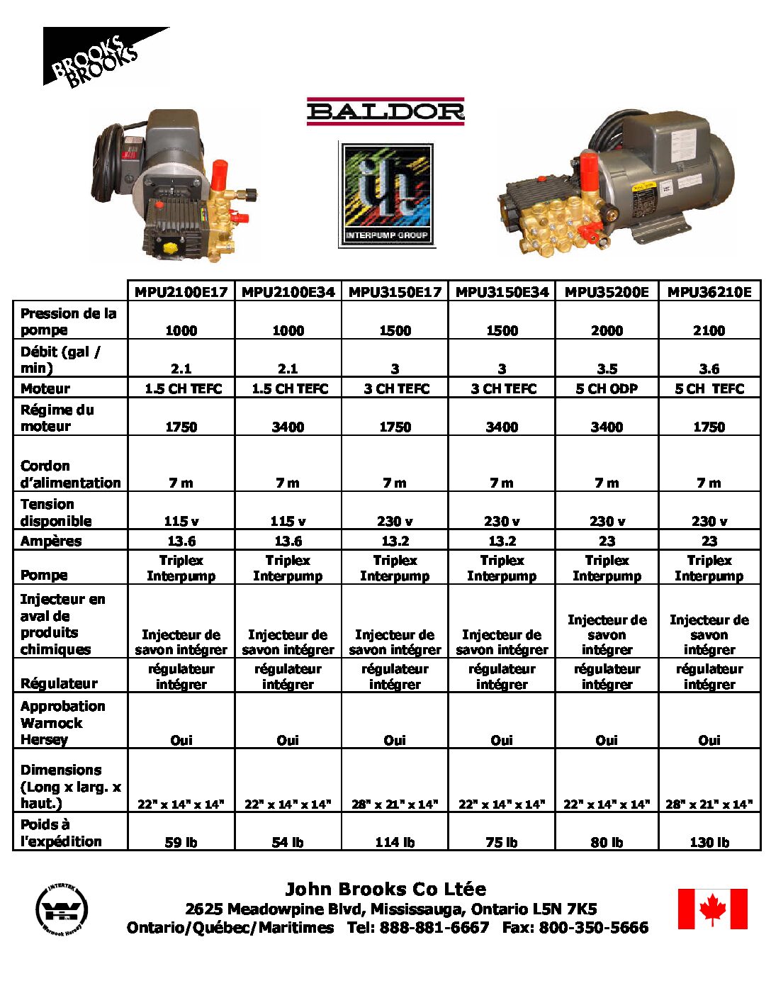 MPU36210E French Brochure