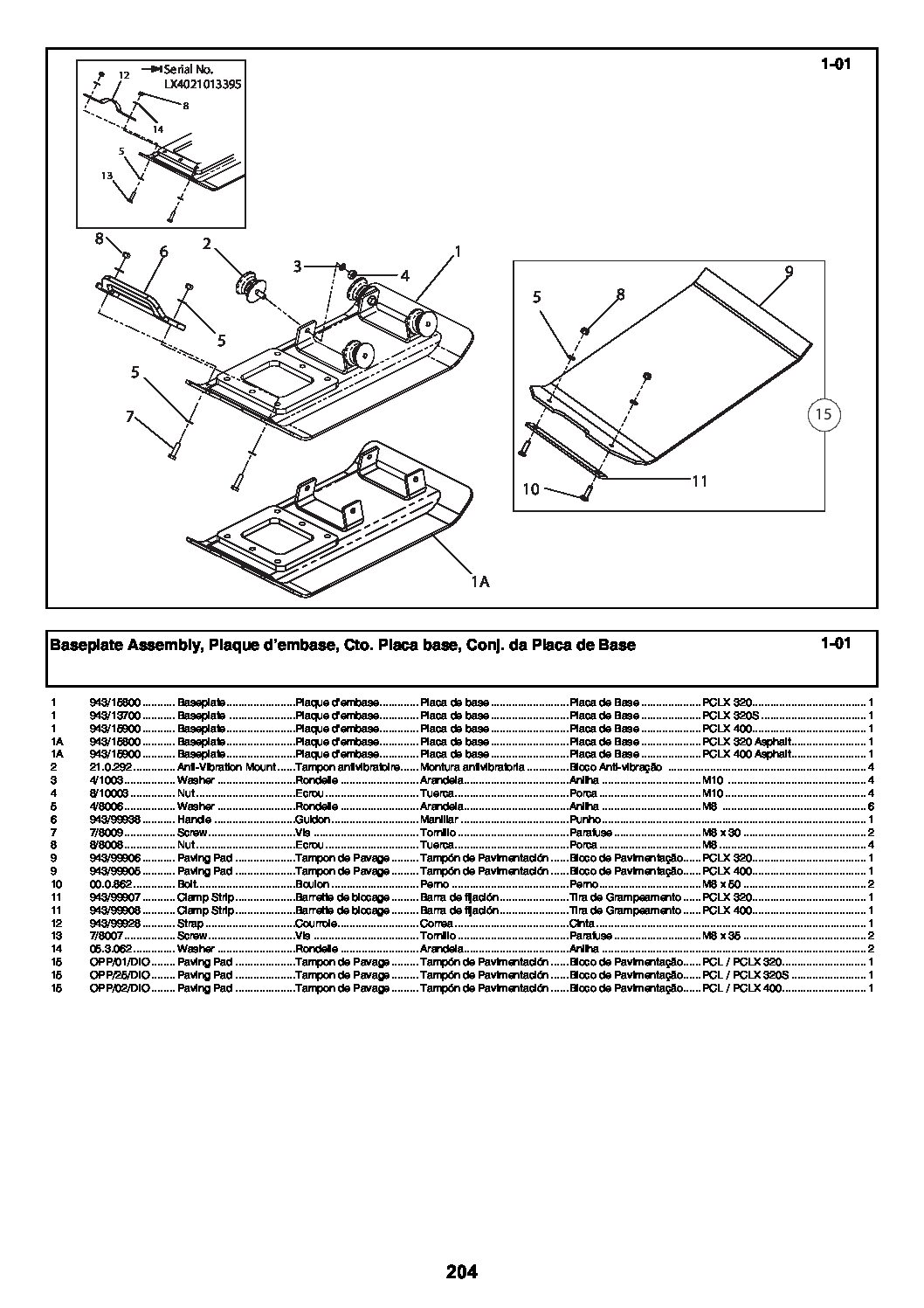 PCLX Parts