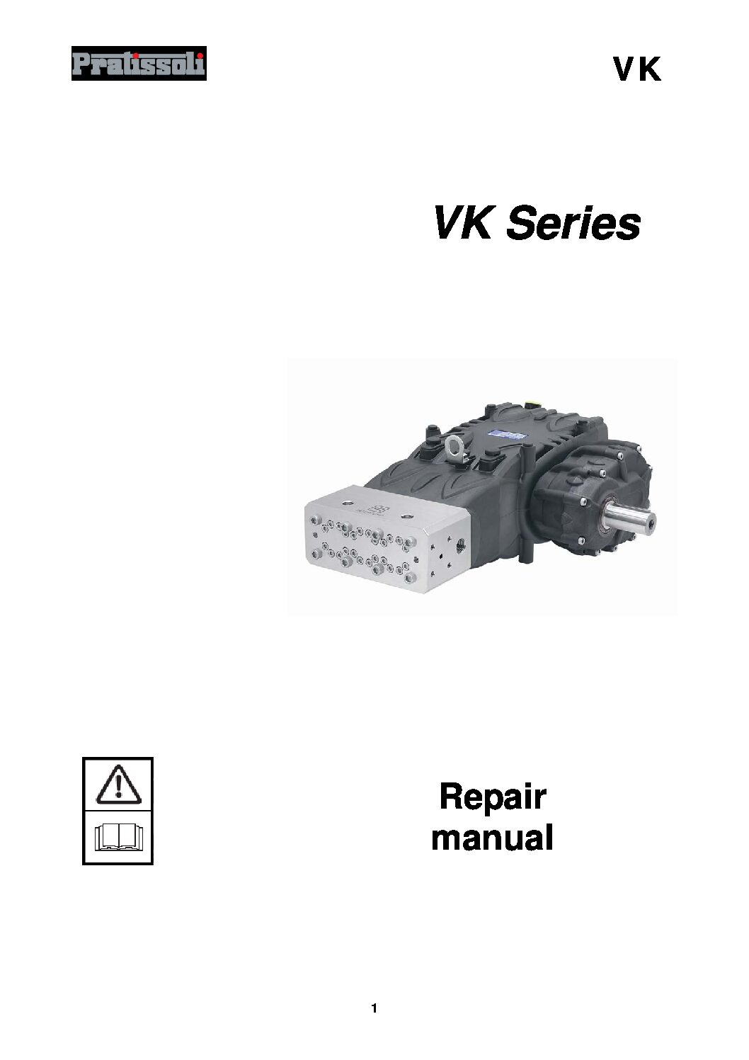 Pratissoli VK Series Triplex Plunger Pumps Repair Manual