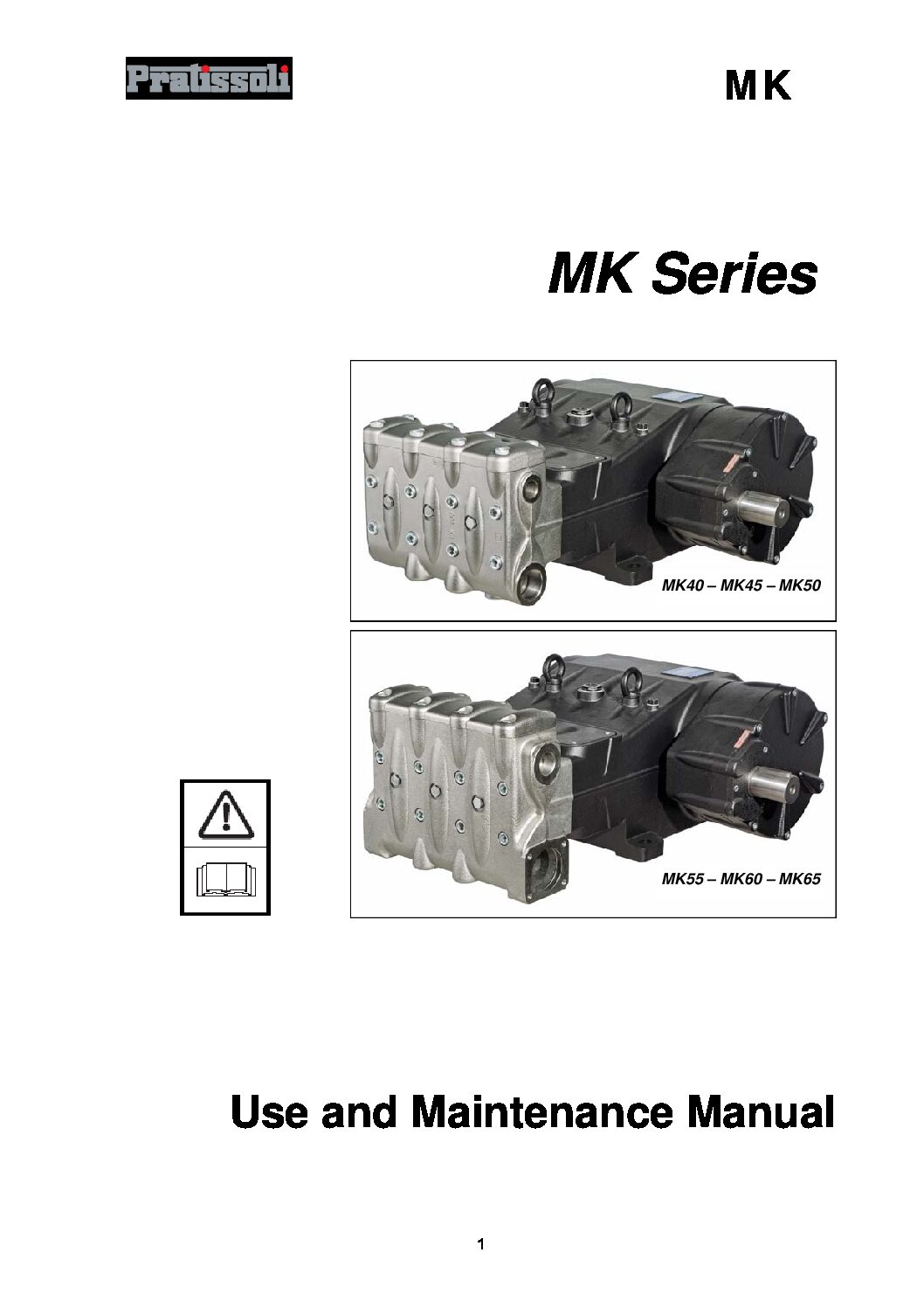 Pratissoli MK Series Plunger Pumps Manual