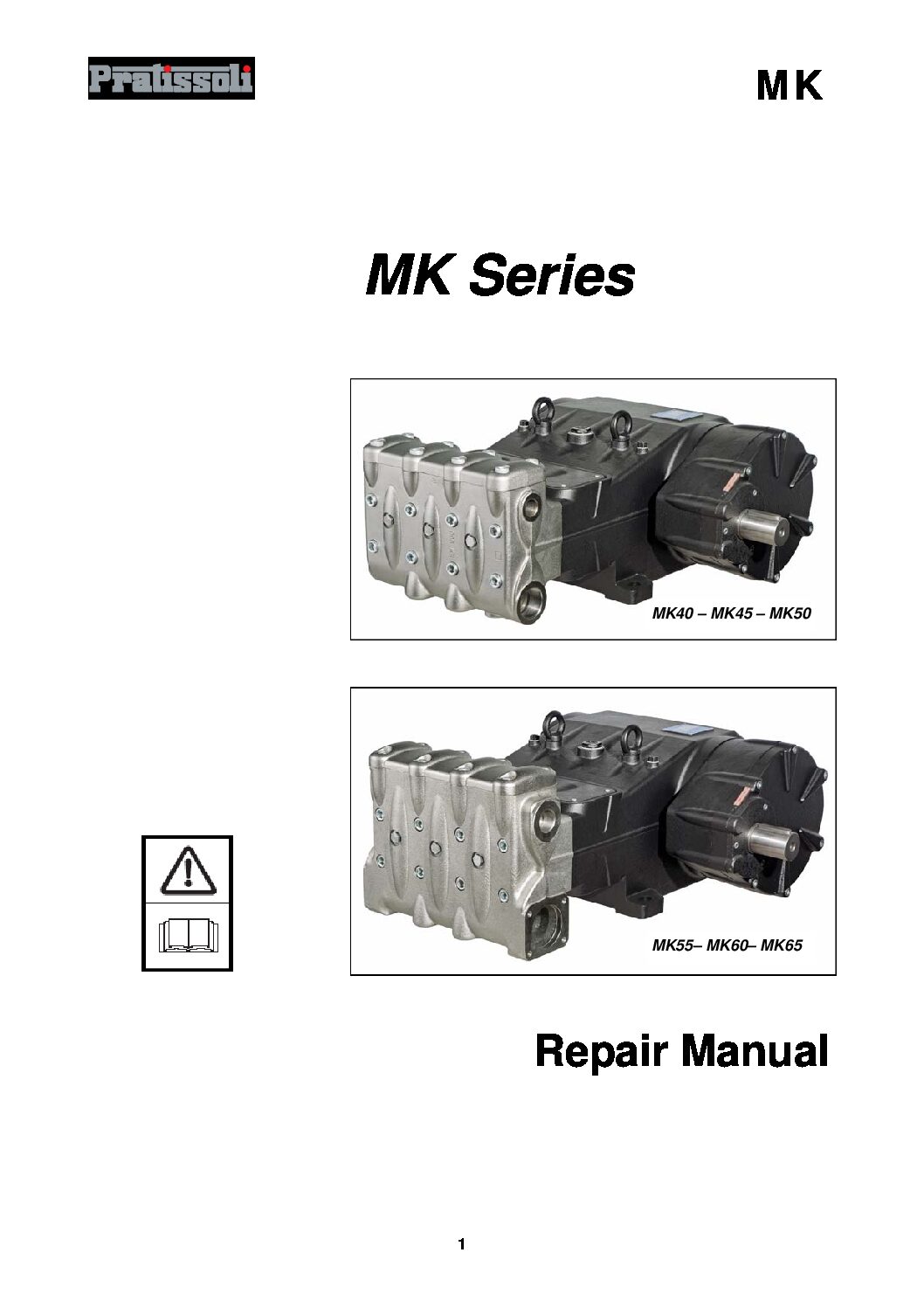 Pratissoli MK Series Plunger Pumps Replacement Manual