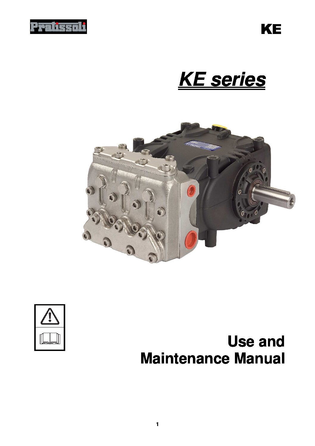 Pratissoli KE-KEH Series Plunger Pumps Maintance Manual