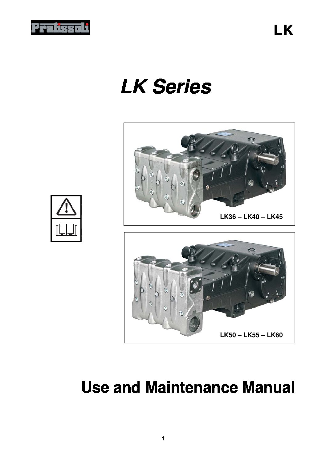Pratissoli LK Series Plunger Pump Maintenance Manual