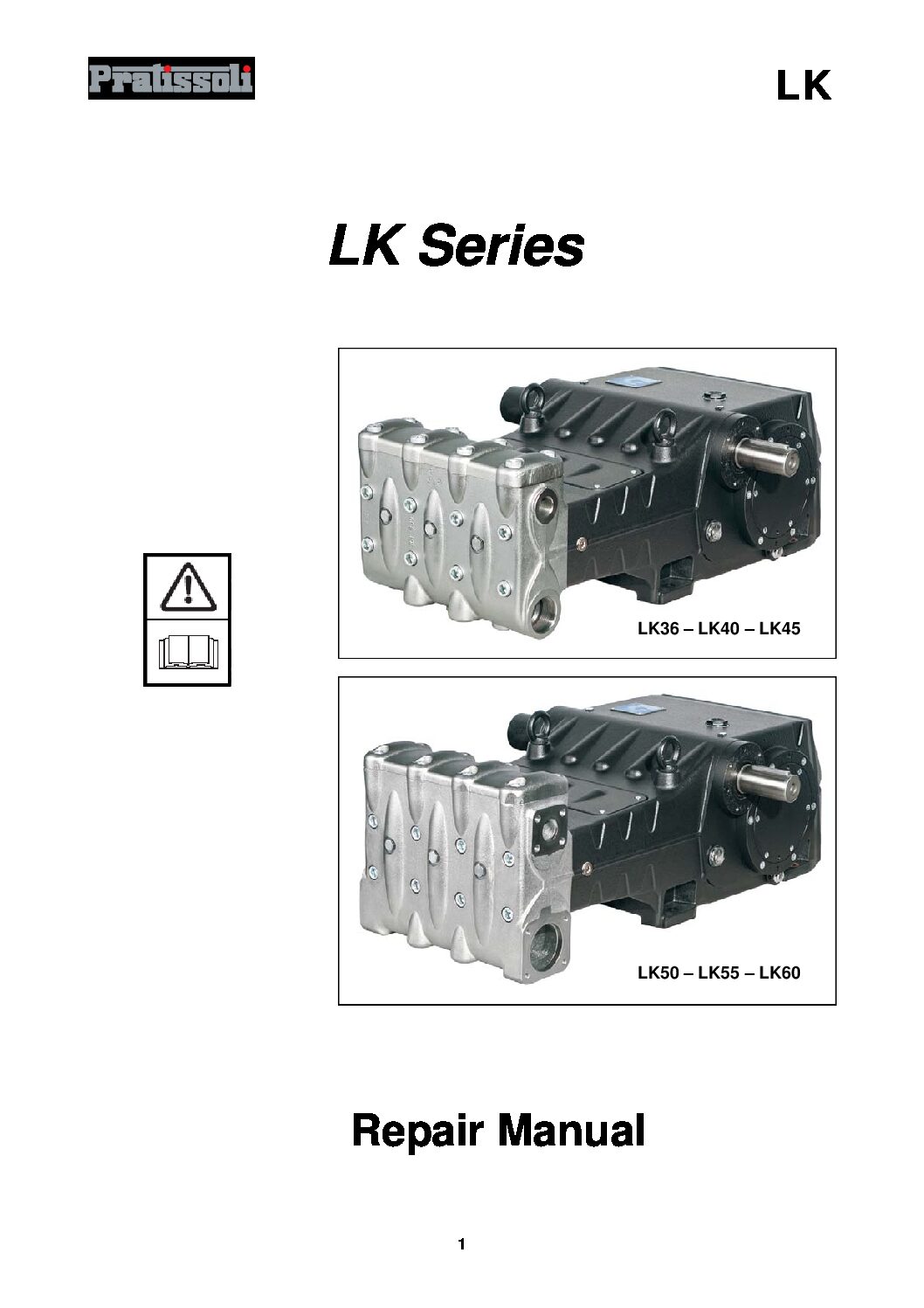 Pratissoli LK Series Plunger Pump Repair Manual