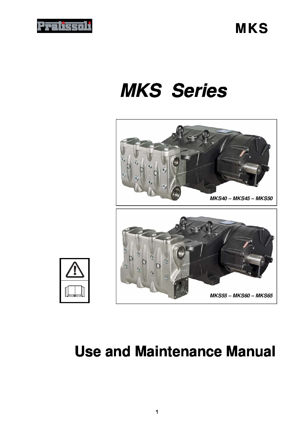 Pratissoli MKS Series Plunger Pumps Manual