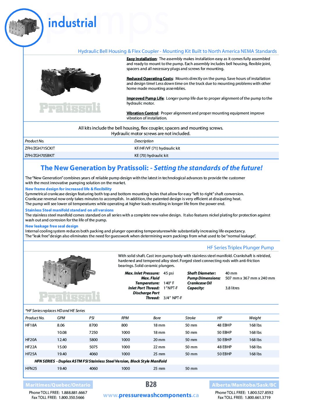 Pratissoli Pump Catalogue