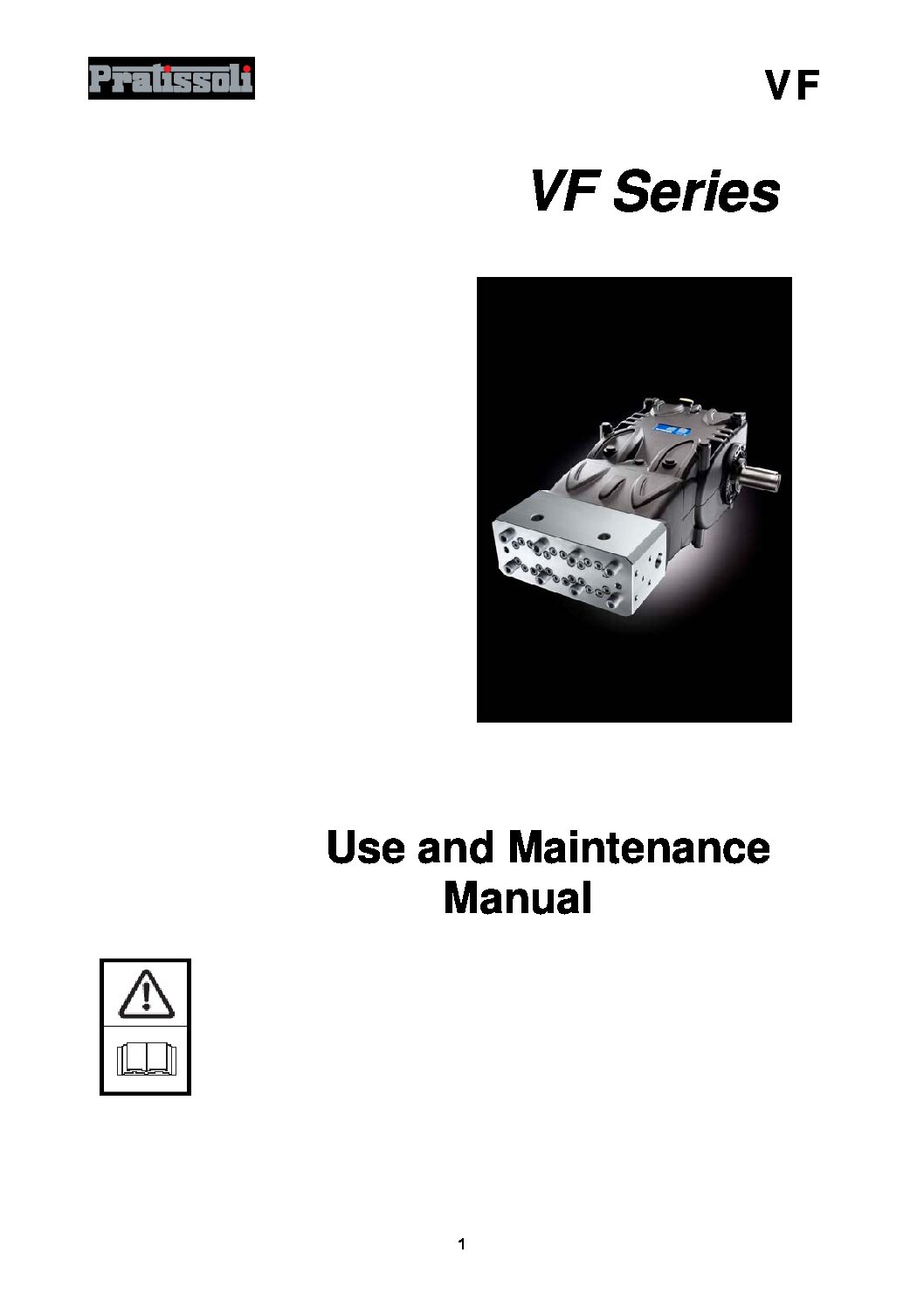Pratissoli VF Series Plunger Pumps Maintenance Manual