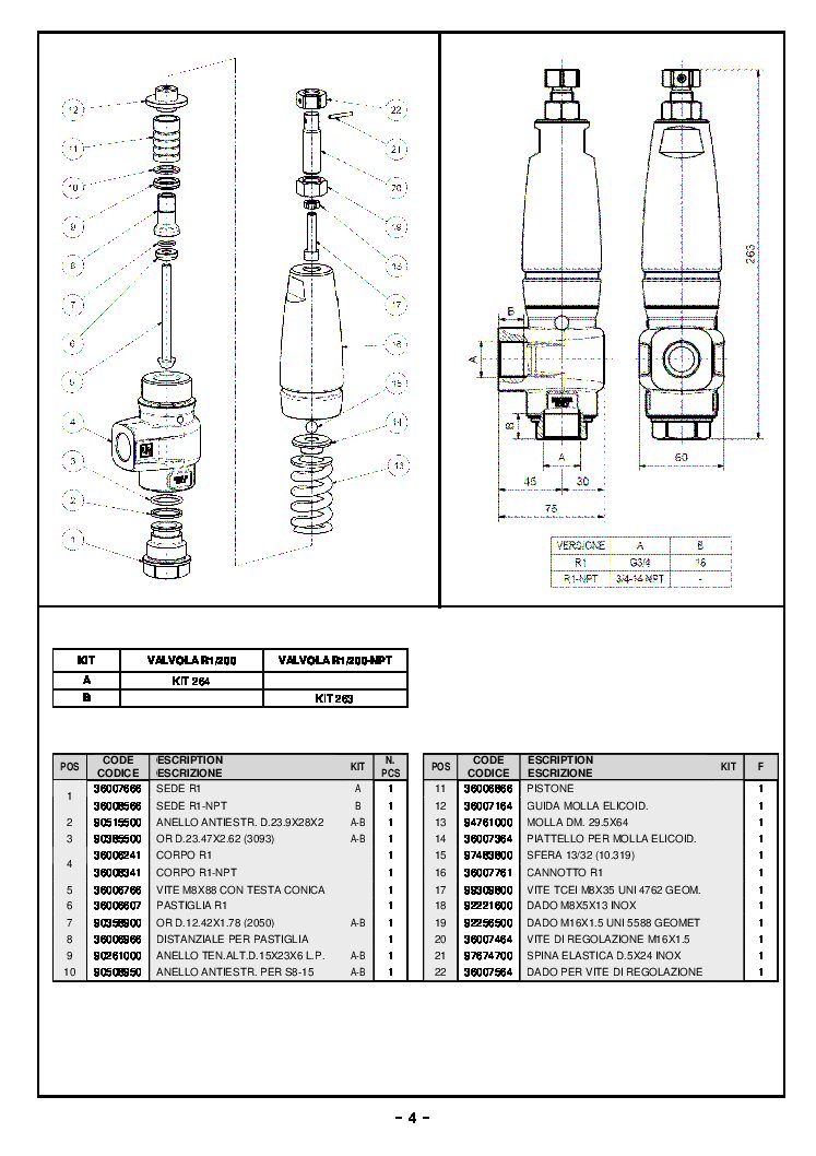 Pratissoli R1 Unloader parts breakdown