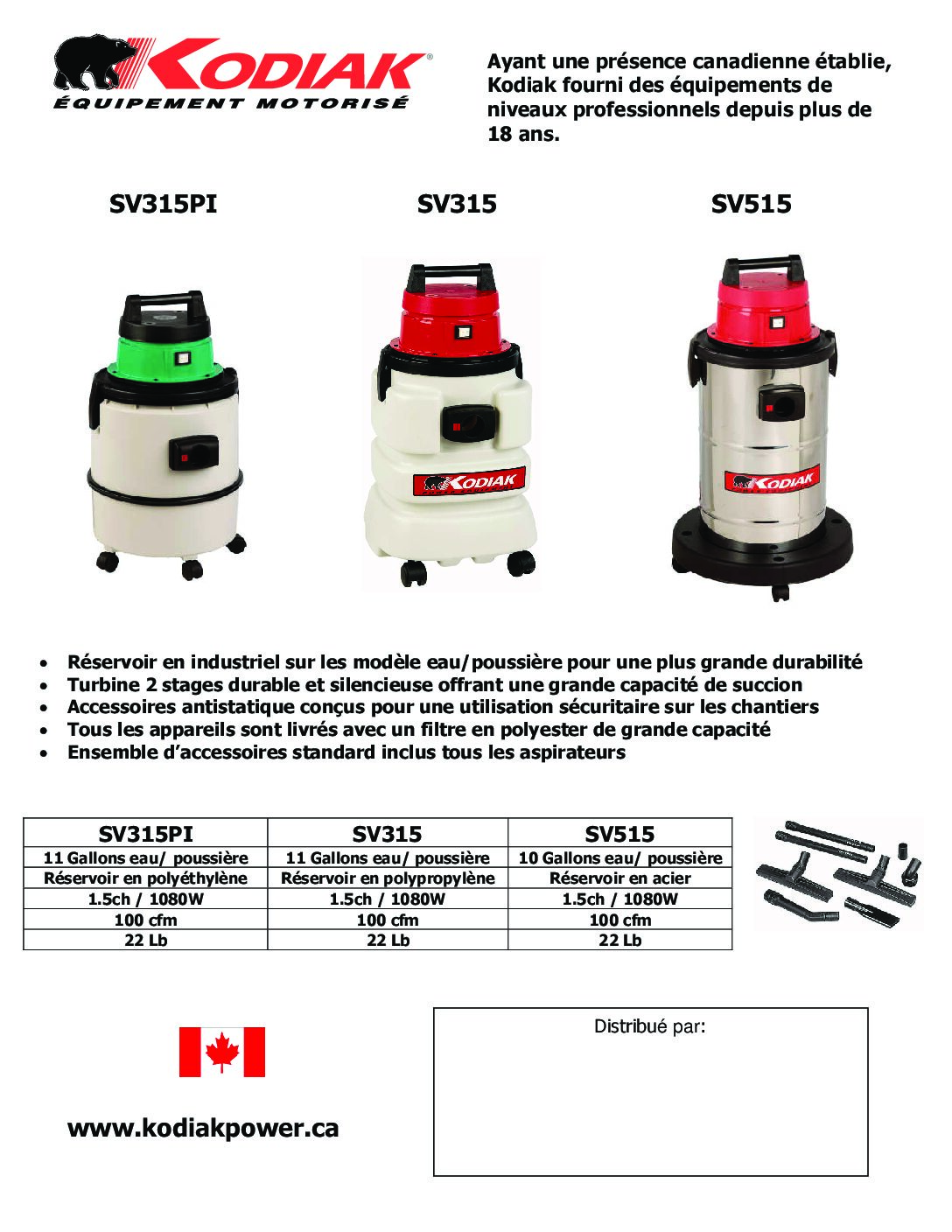 SV515 French Brochure