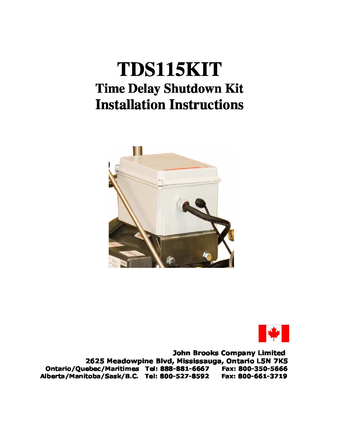 Time Delay Installation Kit Manual